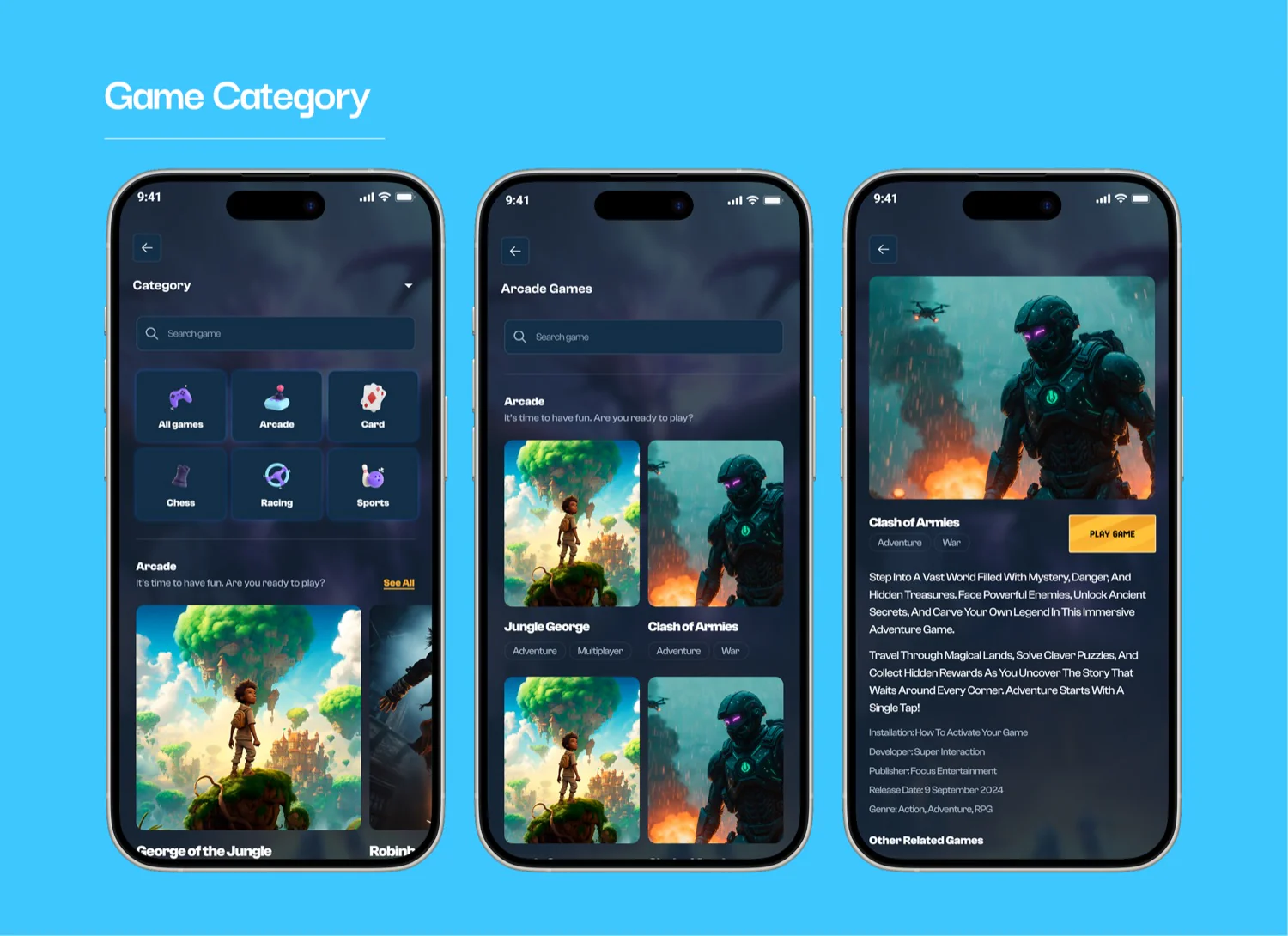MyAvocado Games — game catalog and categories