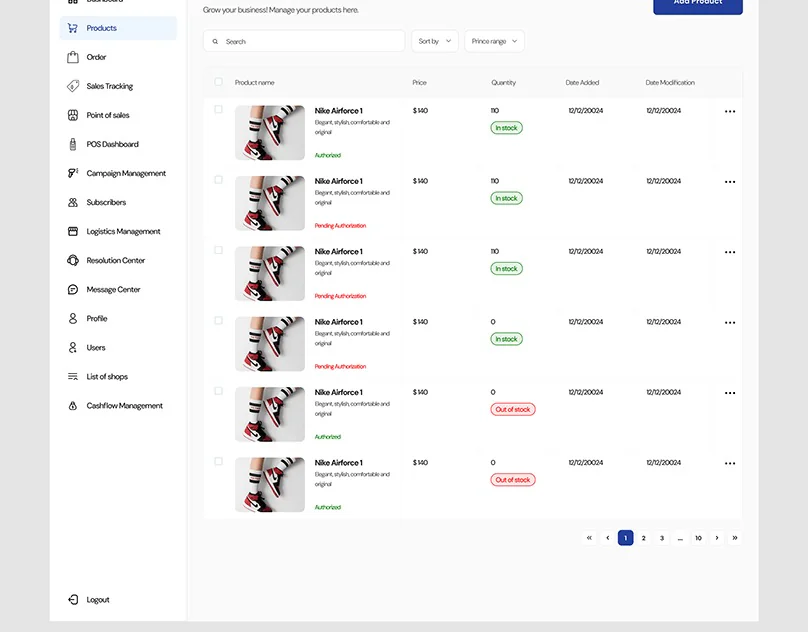 Product Page — Web