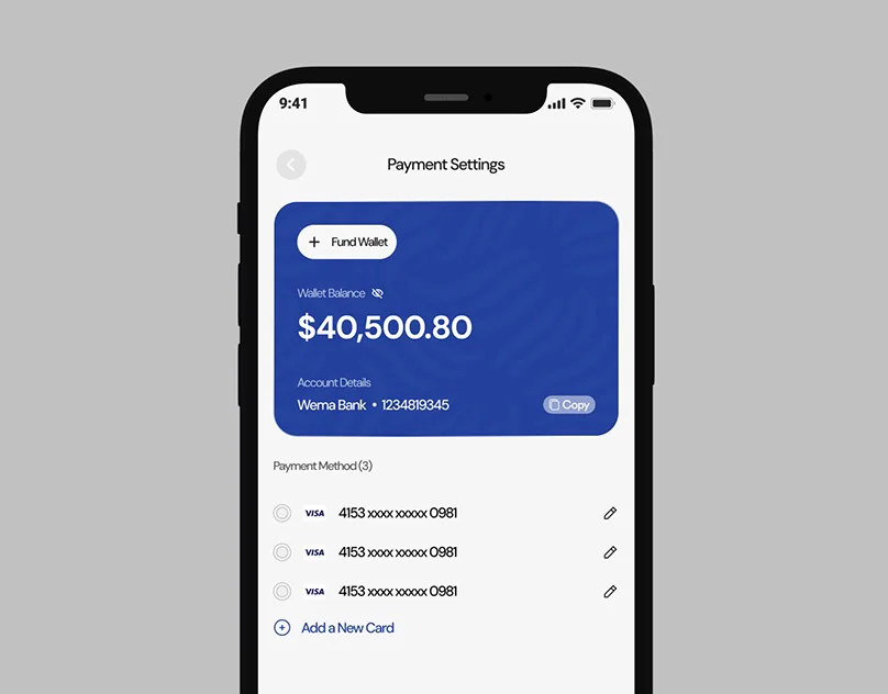 Wallet + Balance Screen