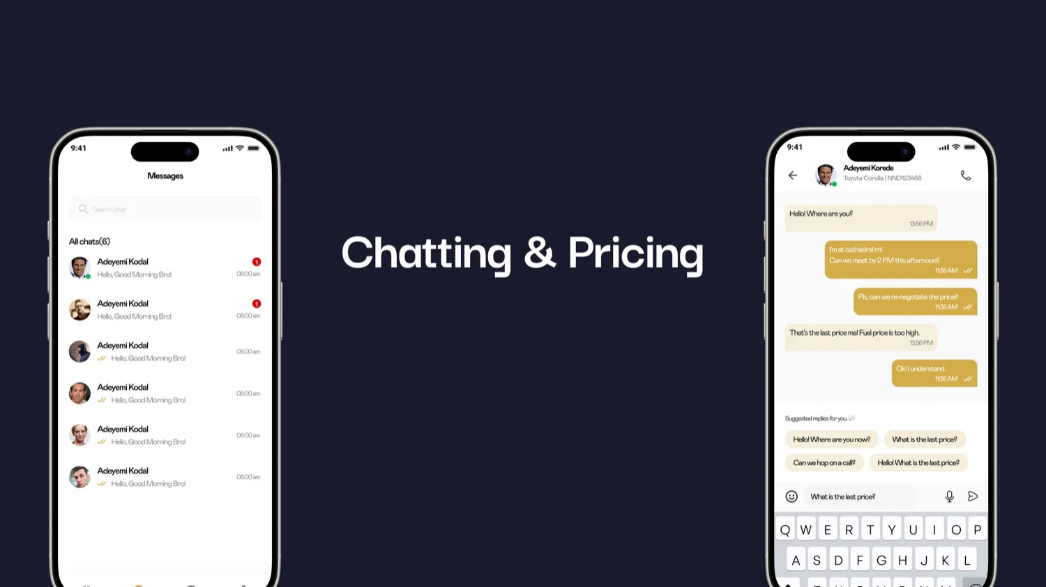 Soole — chatting and price negotiation