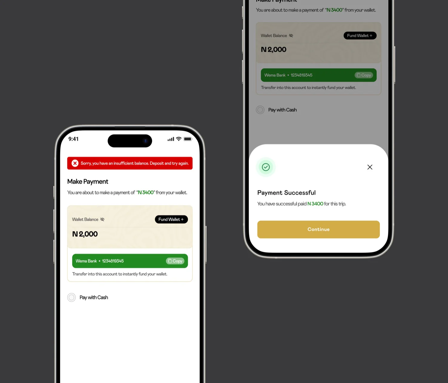 Soole — wallet and funding