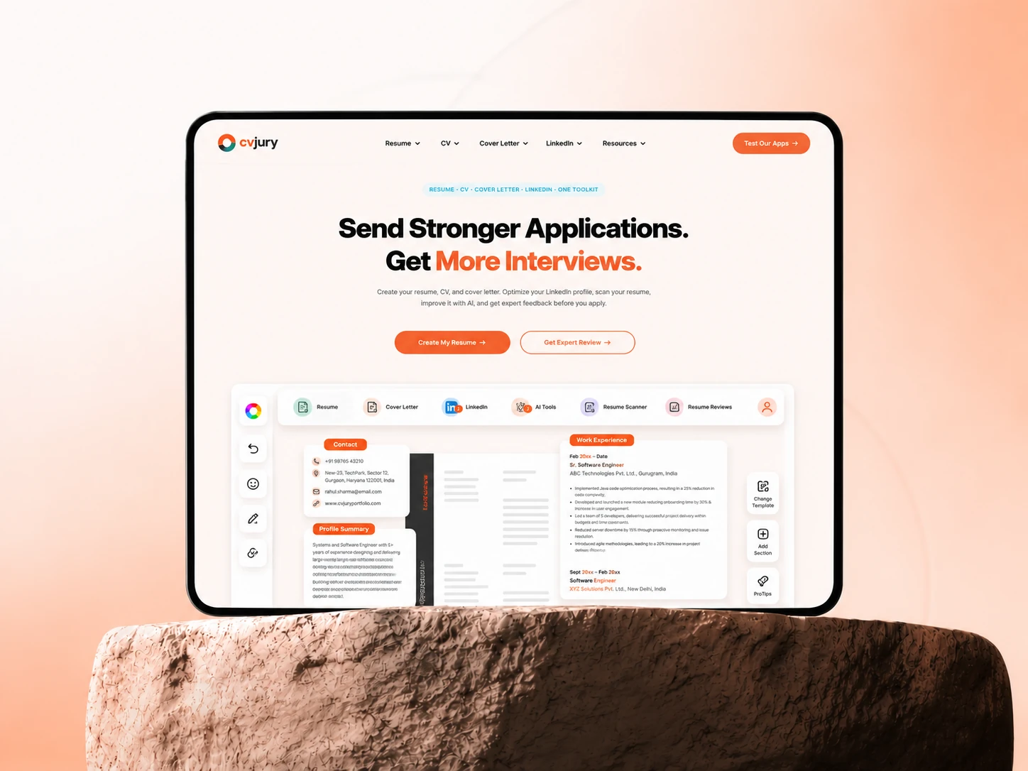CVJury — redesigned career services platform