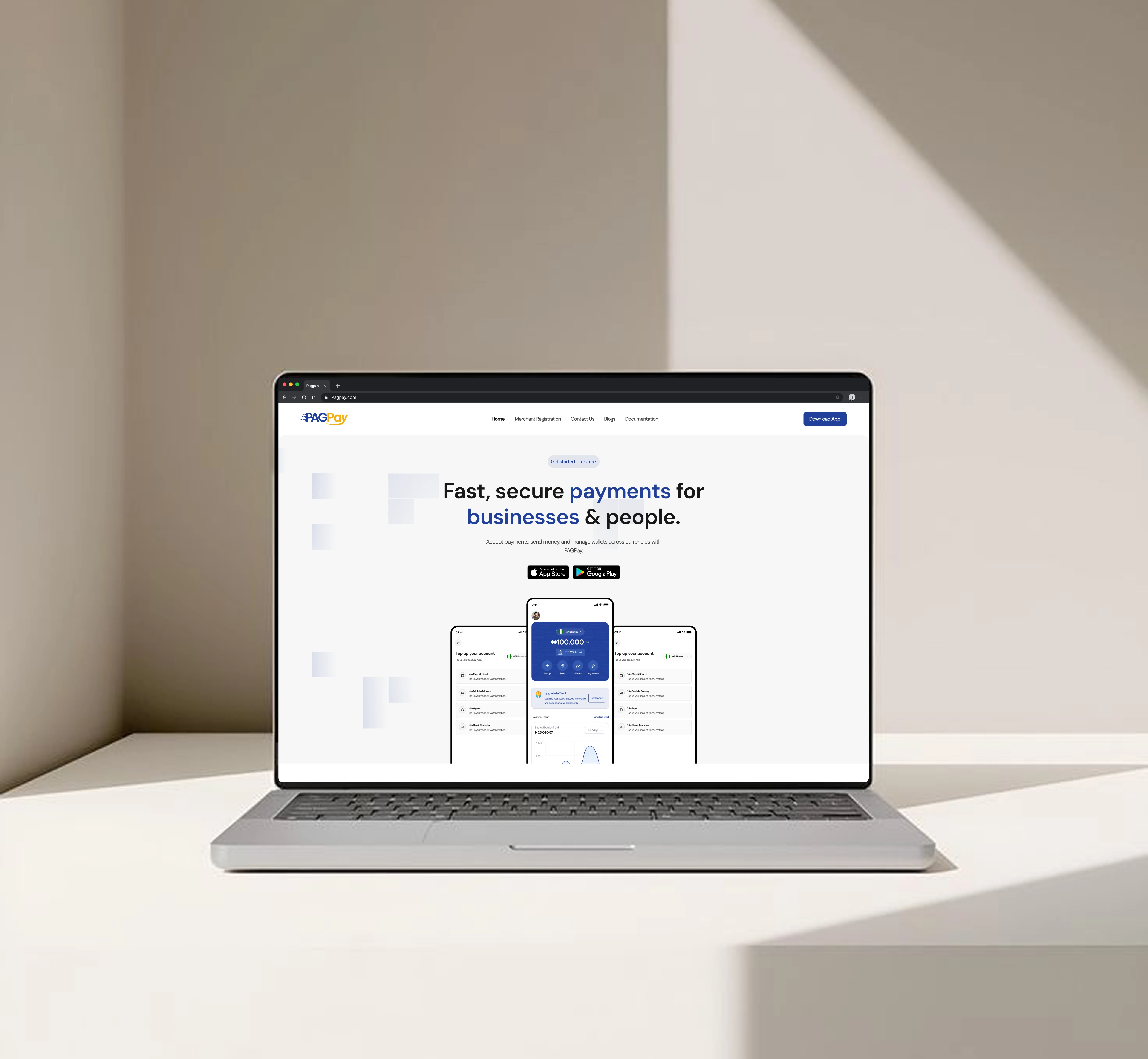 PAGPay Website — fintech marketing site